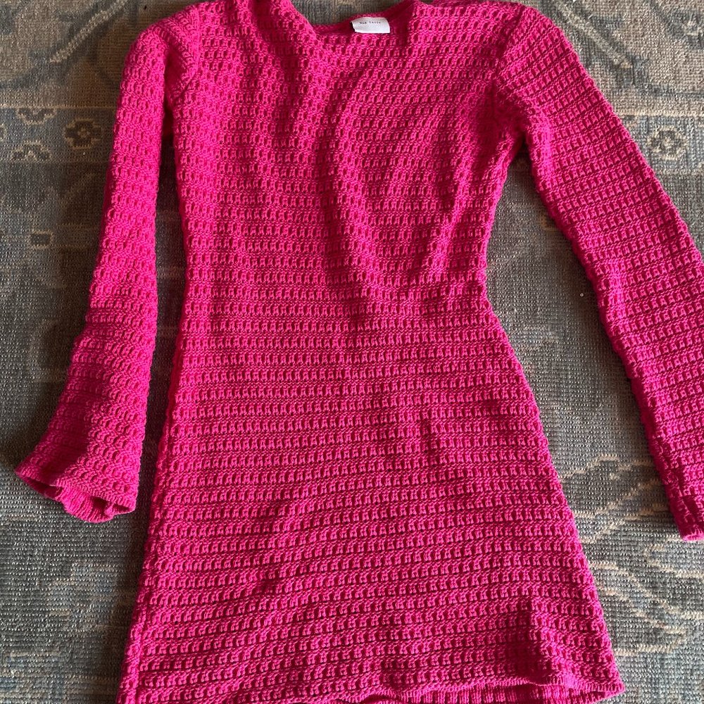 Rue Stiic Maisie Mini Knit Fuchsia Pink, Medium